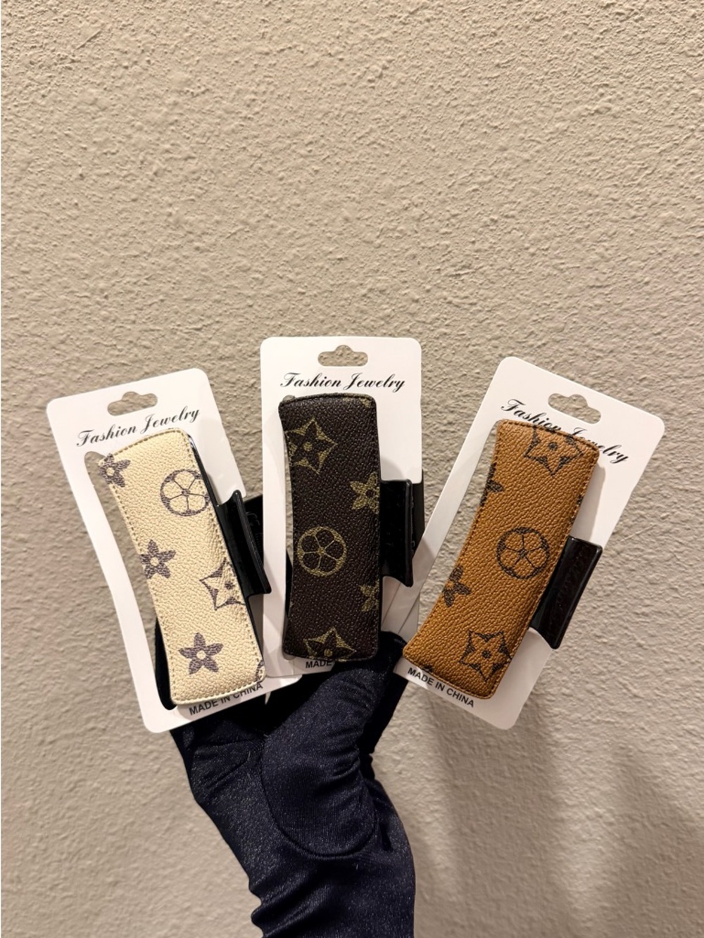 Designer Fashion Monogram Hair Claws - You Pick One Color